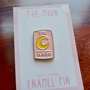 The Moon Tarot Enamel Pin